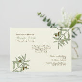 Olijfbijkantoren Uitnodiging (Staand voorkant)