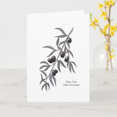 Olijfbijtak Blanco Wenskaart voor elke keer Kaart (Gele Bloem)