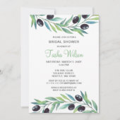 Olijfbijtak Botanisch Vrijgezellenfeest Kaart (Voorkant)