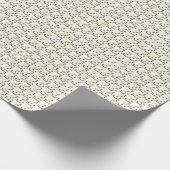 Olijfbijtak en bladeren naadloos patroon cadeaupapier (Hoek)