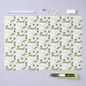 Olijfbijtak en bladeren naadloos patroon tissuepapier (Craft)