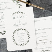 Olijfbijtak met keuzevrijheid voor maaltijd RSVP