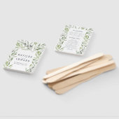 Olijfbijtak waterverf schilderde trouwerij handwaaier (Niet-gemonteerd)