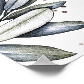 Olijfbijtak Wedding Seating Chart 36"x24" Poster (Hoek)