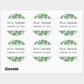 Olijfblad aangepaste recept of zeep label Stickers (Vel)