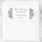 Olijfblad aangepaste recept of zeep label Stickers (Tas)