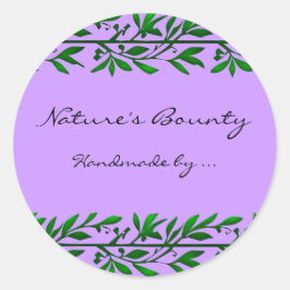 Olijfblad aangepaste recept of zeep label Stickers