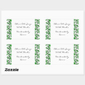 Olijfblad aangepaste recept of zeep label Stickers (Vel)