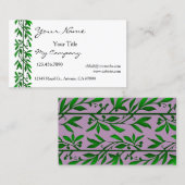 Olijfbladeren Eenvoudig elegant Visitekaartje (Voorkant / Achterkant)