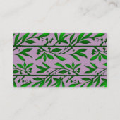 Olijfbladeren Eenvoudig elegant Visitekaartje (Achterkant)