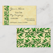 Olijfbladeren Eenvoudig elegant Visitekaartje (Voorkant / Achterkant)