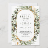 Olijfbladeren Fotocollage QR Code Vrijgezellenfees Kaart (Voorkant)