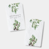 Olijfbladeren Grieks eiland Middellandse Zee Badge (Voor- en achterkant)