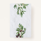 Olijfbladeren Grieks eiland Middellandse Zee Badge (Achterkant)