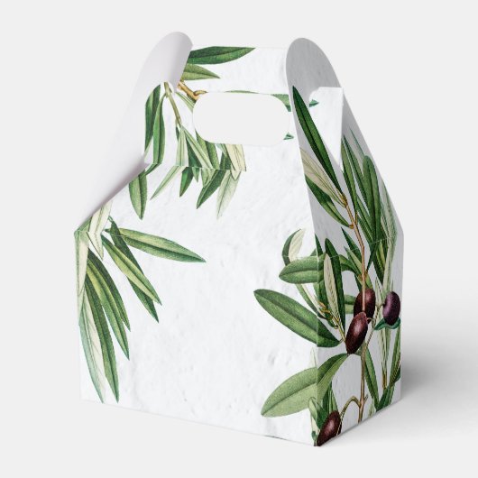 Olijfbladeren Grieks eiland Middellandse Zee Bedankdoosjes (Achterkant)