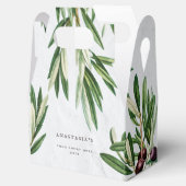 Olijfbladeren Grieks eiland Middellandse Zee Bedankdoosjes (Geopend)