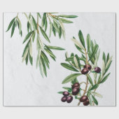 Olijfbladeren Grieks eiland Middellandse Zee Cadeaupapier (Vlak)