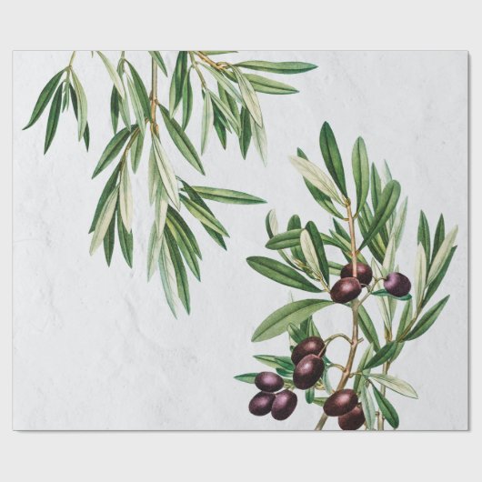 Olijfbladeren Grieks eiland Middellandse Zee Cadeaupapier (Vlak)