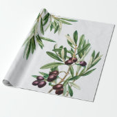 Olijfbladeren Grieks eiland Middellandse Zee Cadeaupapier (Uitgerold)