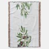 Olijfbladeren Grieks eiland Middellandse Zee Deken (Voorkant Verticaal)