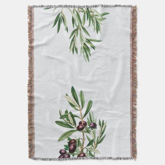 Olijfbladeren Grieks eiland Middellandse Zee Deken (Voorkant Verticaal)