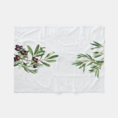 Olijfbladeren Grieks eiland Middellandse Zee Fleece Deken (Voorkant (Horizontaal))