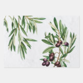 Olijfbladeren Grieks eiland Middellandse Zee Inpakpapier Vel (Voorkant 3)