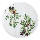 Olijfbladeren Grieks eiland Middellandse Zee Keramische Knop (Voorkant)