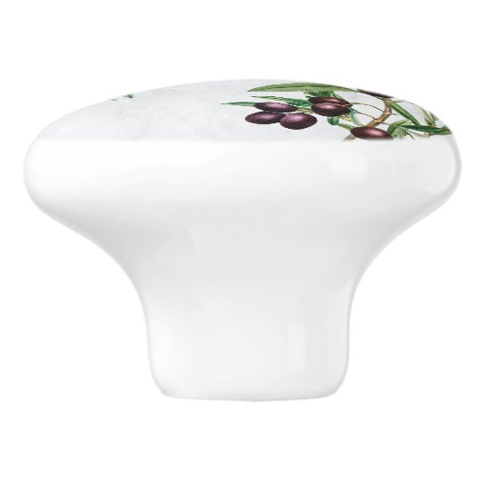 Olijfbladeren Grieks eiland Middellandse Zee Keramische Knop (Zijkant)