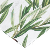 Olijfbladeren Grieks eiland Middellandse Zee Korte Tafelloper (Hoek)