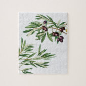 Olijfbladeren Grieks eiland Middellandse Zee Legpuzzel (Verticaal)