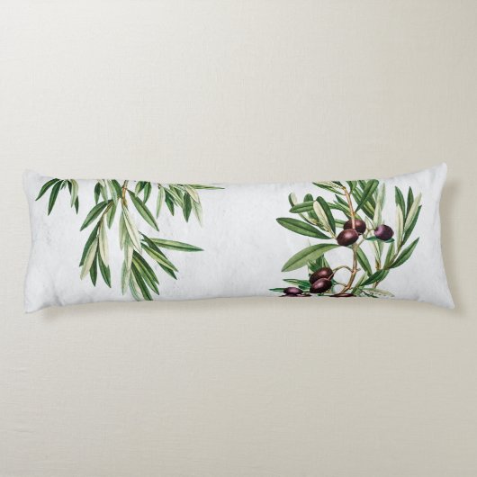 Olijfbladeren Grieks eiland Middellandse Zee Lichaamskussen (Achterkant)