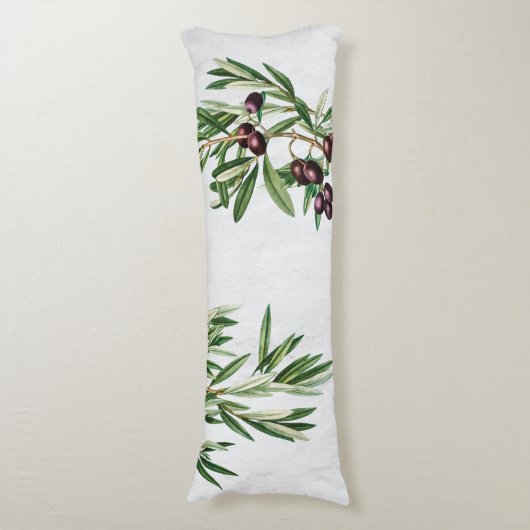 Olijfbladeren Grieks eiland Middellandse Zee Lichaamskussen (Voorkant Verticaal)