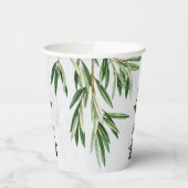 Olijfbladeren Grieks eiland Middellandse Zee Papieren Bekers (Links)