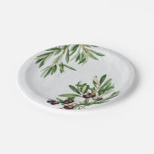 Olijfbladeren Grieks eiland Middellandse Zee Papieren Bordje (Gekanteld)