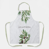 Olijfbladeren Grieks eiland Middellandse Zee Schort (Voorkant)