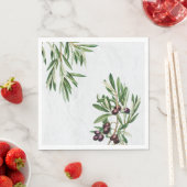 Olijfbladeren Grieks eiland Middellandse Zee Servet (Insitu)