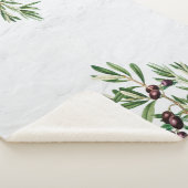 Olijfbladeren Grieks eiland Middellandse Zee Sherpa Deken (3/4)