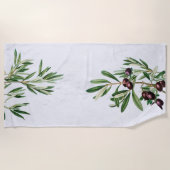 Olijfbladeren Grieks eiland Middellandse Zee Strandlaken (Voorkant)