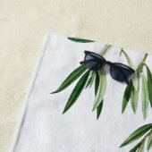 Olijfbladeren Grieks eiland Middellandse Zee Strandlaken (In situ)