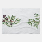 Olijfbladeren Grieks eiland Middellandse Zee Theedoek (Horizontaal)