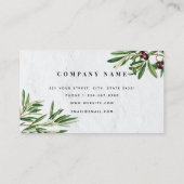 Olijfbladeren Grieks eiland Middellandse Zee Visitekaartje (Achterkant)