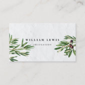 Olijfbladeren Grieks eiland Middellandse Zee Visitekaartje (Voorkant)