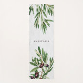 Olijfbladeren Grieks eiland Middellandse Zee Yogamat (Voorkant)