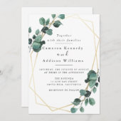 Olijfbladeren, Grieks huwelijk Kaart (Voorkant / Achterkant)