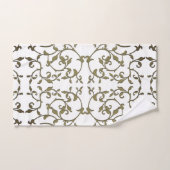 Olijfbladeren met schuifwiel bad handdoek (Handdoek)