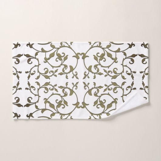 Olijfbladeren met schuifwiel bad handdoek (Handdoek)