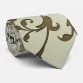 Olijfbladeren met schuifwiel stropdas (Opgerold)