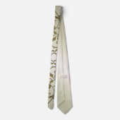 Olijfbladeren met schuifwiel stropdas (Achterkant)