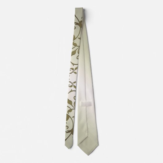 Olijfbladeren met schuifwiel stropdas (Achterkant)